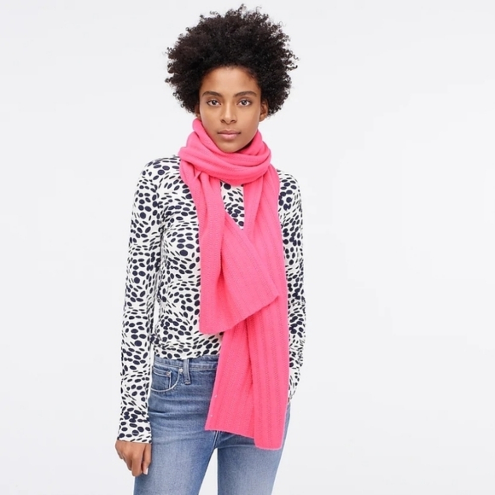 NWT J. Crew Ribbed Scarf in Everyday Cashmere